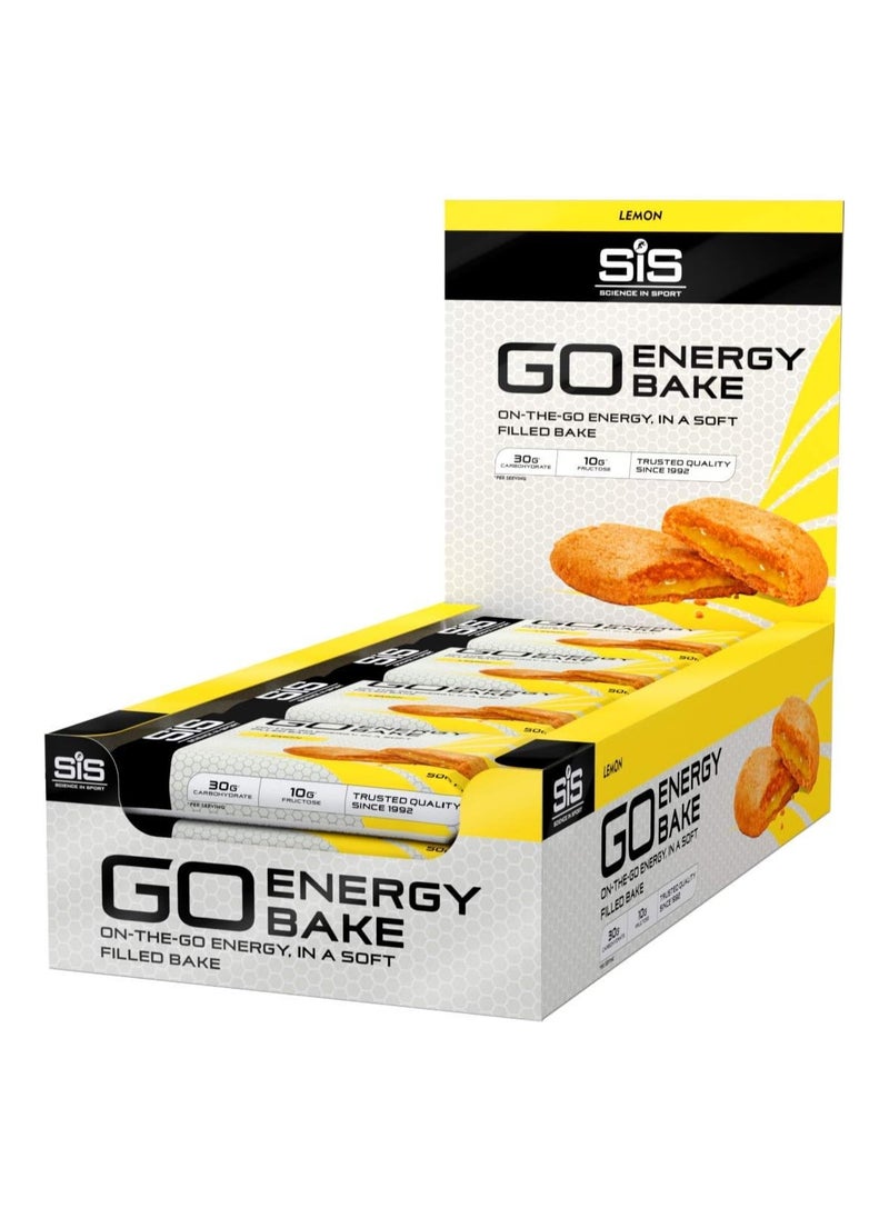 SIS GO Energy Bake, On-The-Go Energy, In a Soft Filled Bake, 30 g Carbohydrate,10G Fructose,Trusted Quality Since 1992- Lemon  - Image 1