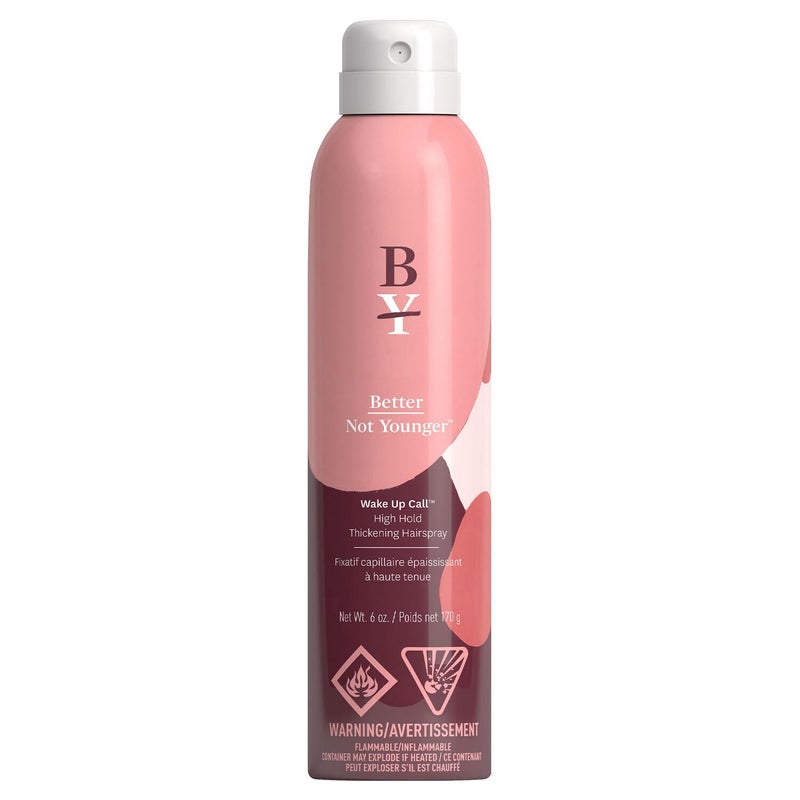 Better Not Younger Hair Thickening Hairspray â€“ Volumizing Biotin & Bamboo Formula â€“ Instant Fullness & Strength â€“ Flexible & Strong Hold â€“ Styling Spray for Women Over 40 with Thinning Hair - 6 oz - Image 1