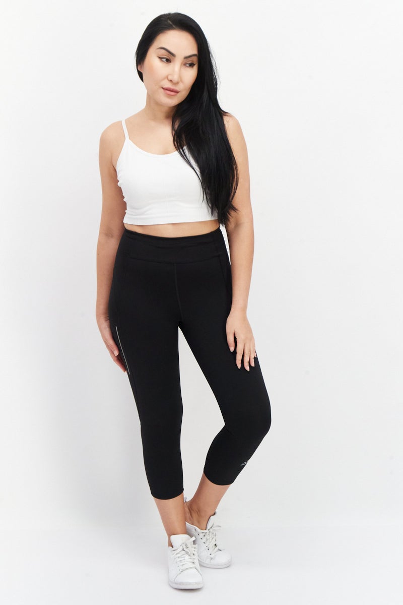 Adidas Women Tight Fit Running 3/4 Leggings, Black - Image 3