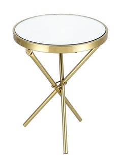Homez Side Table Mirror Top Stainless Steel Leg 41*41*55 cm  - Image 2