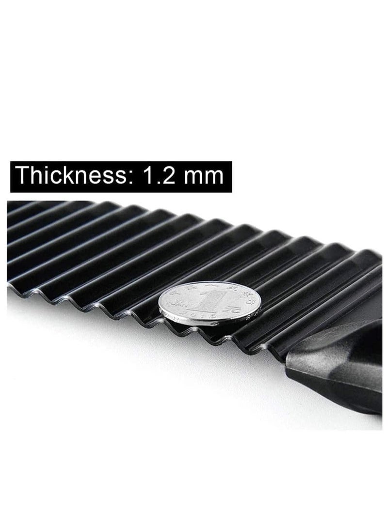 Loquat Stainless Steel Crinkle Potato Vegetable Cutter French Fries Slicer Handheld Chipper Chopper,Kitchen Wavy Blade Cutting Tool - Image 3