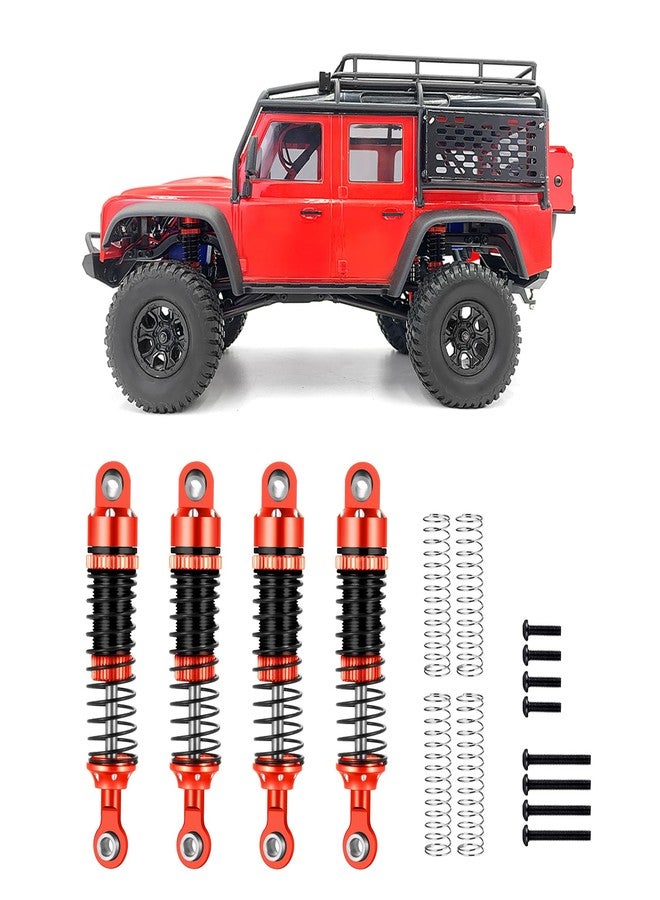 ممتصات صدمات زوليكار RC مقاس 52 مم لترقية سيارة TRX4M بمقياس 1/18 RC الزاحفة باللون الأحمر - Image 1