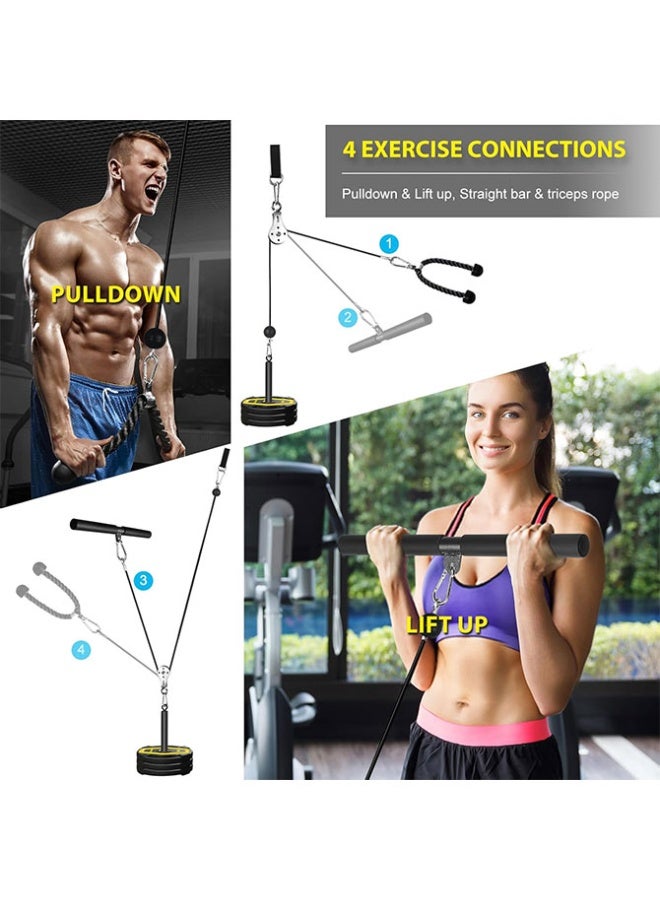 ماكس سترينث نظام بكرة الكابلات لصالة الألعاب الرياضية المنزلية - معدات ربط بكرة اللياقة البدنية لتدريبات السحب للأسفل - Image 2