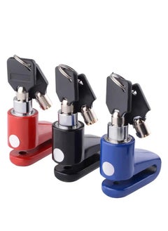 Generic Safety Lock And Anti-Theft Protection, Small Stainless Steel Disc Lock For Motorcycle, Scooter, Roller Wheel Brake Lock And Others-Red Color  - Image 5