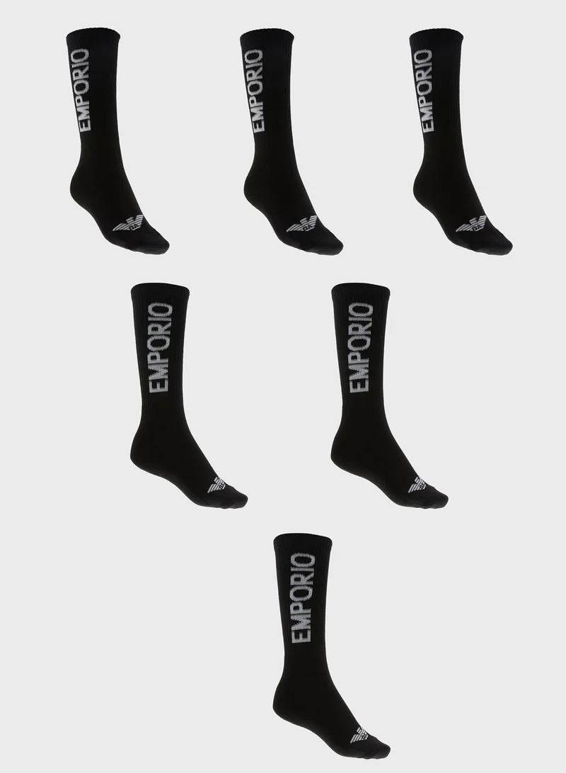 EMPORIO ARMANI 3 Pack Assorted Socks