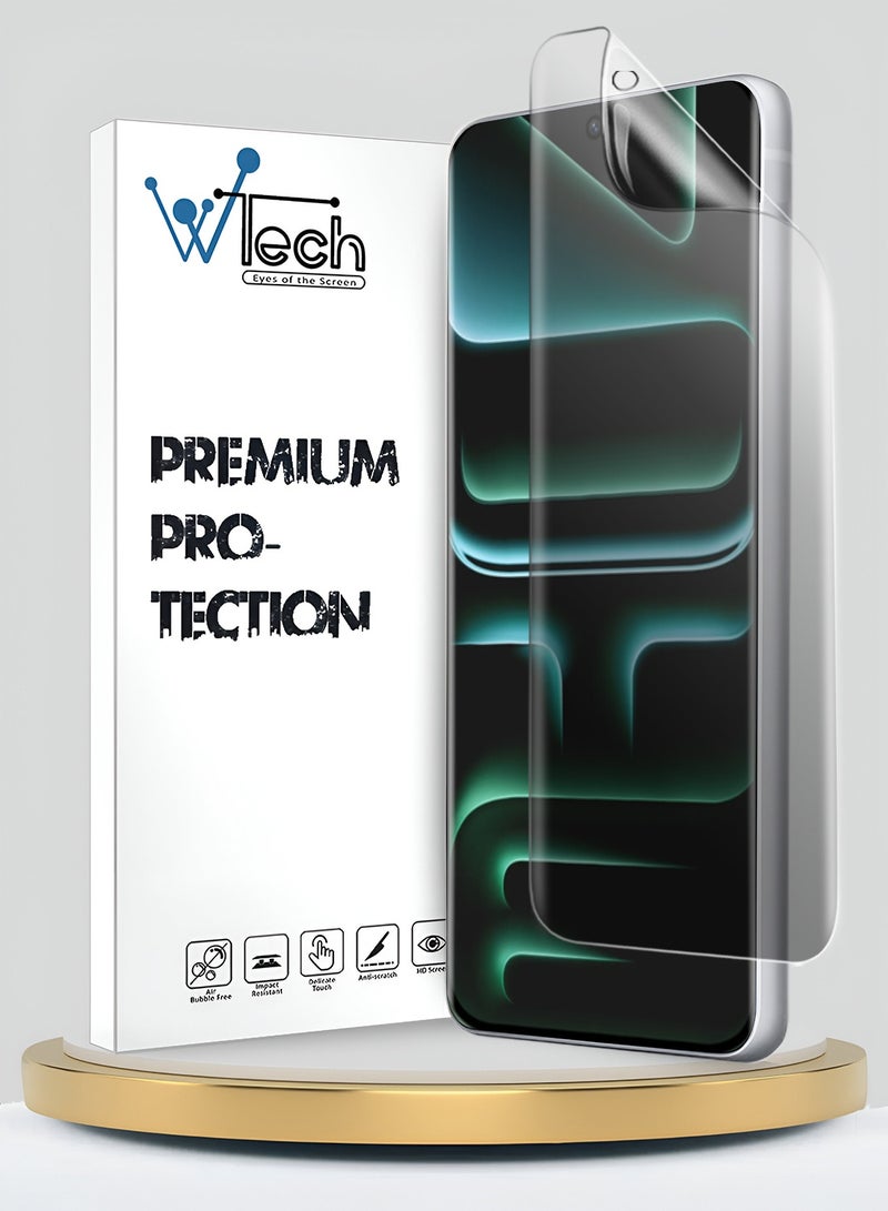 Wtech Infinix Note 60 / Infinix Note 60 Pro 5G 2026 Premium Hydrogel Film Thin and Flexible Screen Protector (MSHFMN) - Clear - Image 1