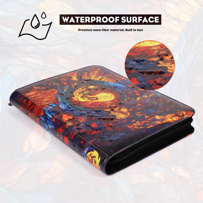Katomula 360 Pockets Card Binder, MTG Card Binder, Double Sided Card Collection Album Folder with 20 Pages, Side-Loading Card Holder for MTG, TCG, Trading Card, Sports Cards-Mountain - Image 2