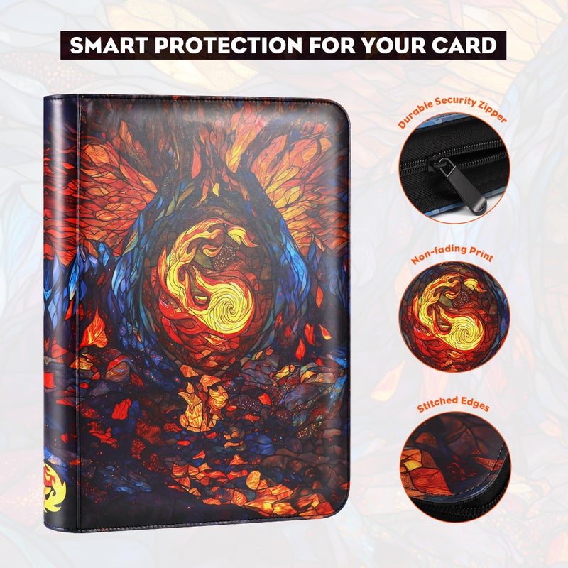 Katomula 360 Pockets Card Binder, MTG Card Binder, Double Sided Card Collection Album Folder with 20 Pages, Side-Loading Card Holder for MTG, TCG, Trading Card, Sports Cards-Mountain - Image 5