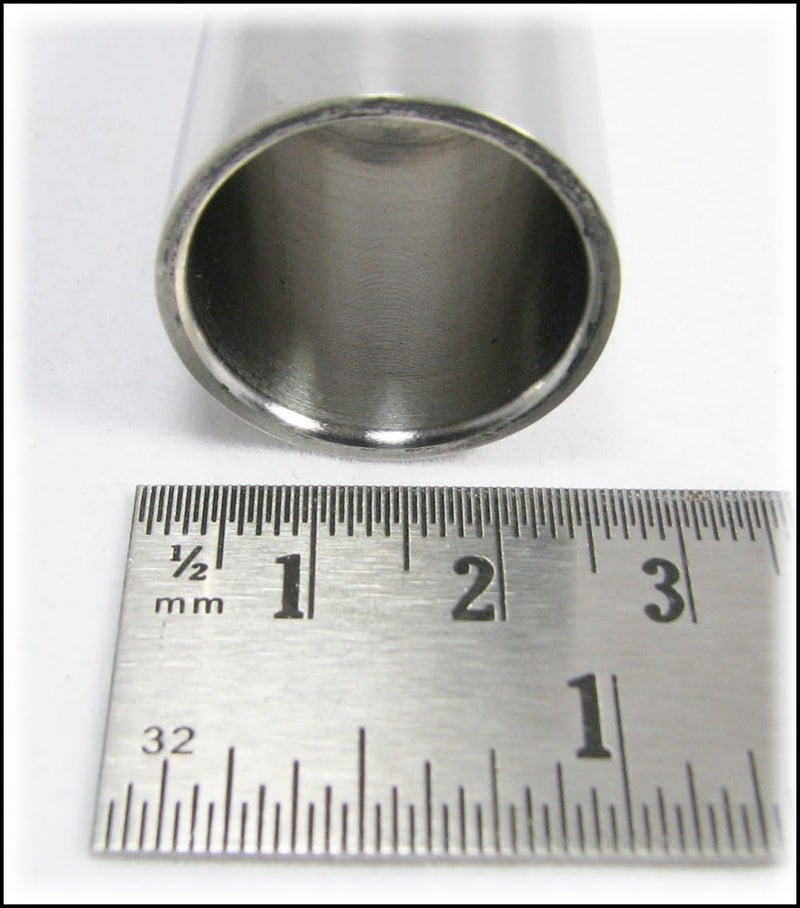 C. B. Gitty "Super Stubby" 28mm (1.10") Stainless Steel Guitar Slide - Image 2