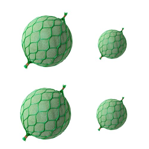 Just Flowers Wet and Dry Floral Foam Blocks Flower Arrangement Kit for Fresh or Artificial Flowers (Green, 9"L x 3"W x 4"H) Sponge for Flower Decoration (Pack of 2Pc Each Sphere 75MM & 120MM) - Image 1