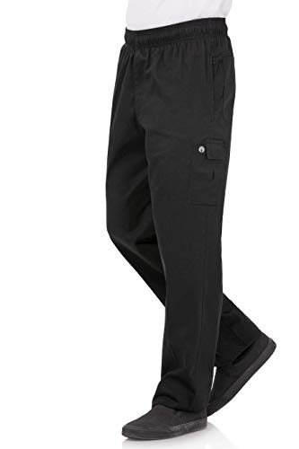 Chef Works Men's Cargo Chef Pants, Black, XX-Large - Image 4
