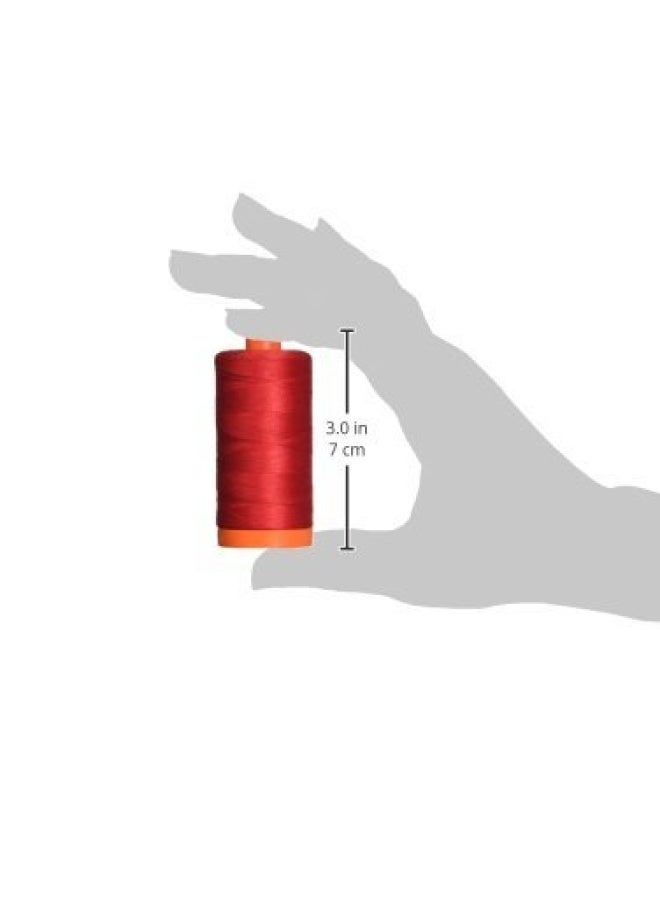 Aurifil 50wt Mako Cotton Thread 1 422 yards - Red A1050-2250 - Image 2