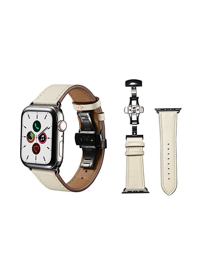 فيسوس الفرقة الأنيقة لسلسلة Apple Watch 5/4/3/2/1 White