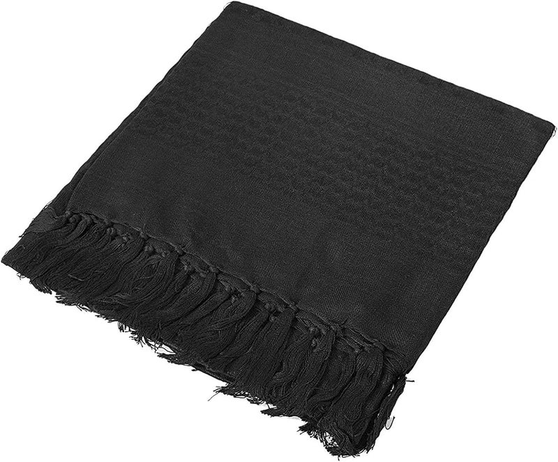 PURFUN Men's Large Arab Shemagh Headscarf Muslim Headcover Shawl Keffiyeh Arabic Scarf - Image 3