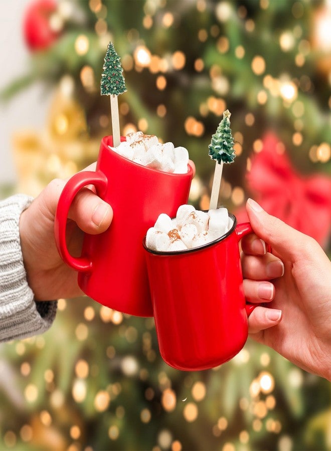 JarThenaAMCS مجموعة جارثينا إيه إم سي إس المكونة من 120 قطعة من أعواد تقليب القهوة للاستخدام مرة واحدة، بتصميم شجرة عيد الميلاد المائية، مصنوعة من الخشب، مثالية لتقليب المشروبات الساخنة والشوكولاتة والميلك شيك، مناسبة للمطاعم والمنازل والمكاتب. - Image 4