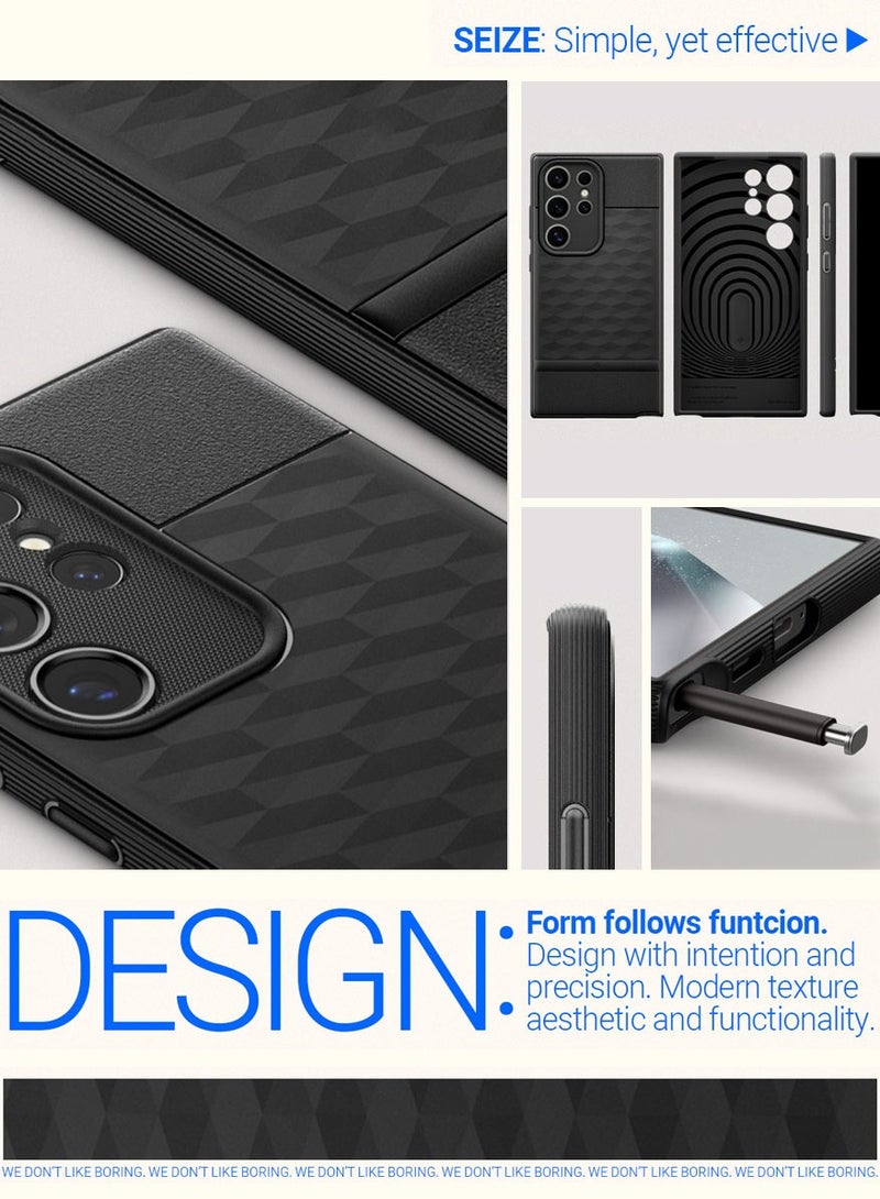 Caseology غطاء حماية بارالاكس لهاتف سامسونج جالكسي S24 ألترا (2024) - أسود غير لامع - Image 3