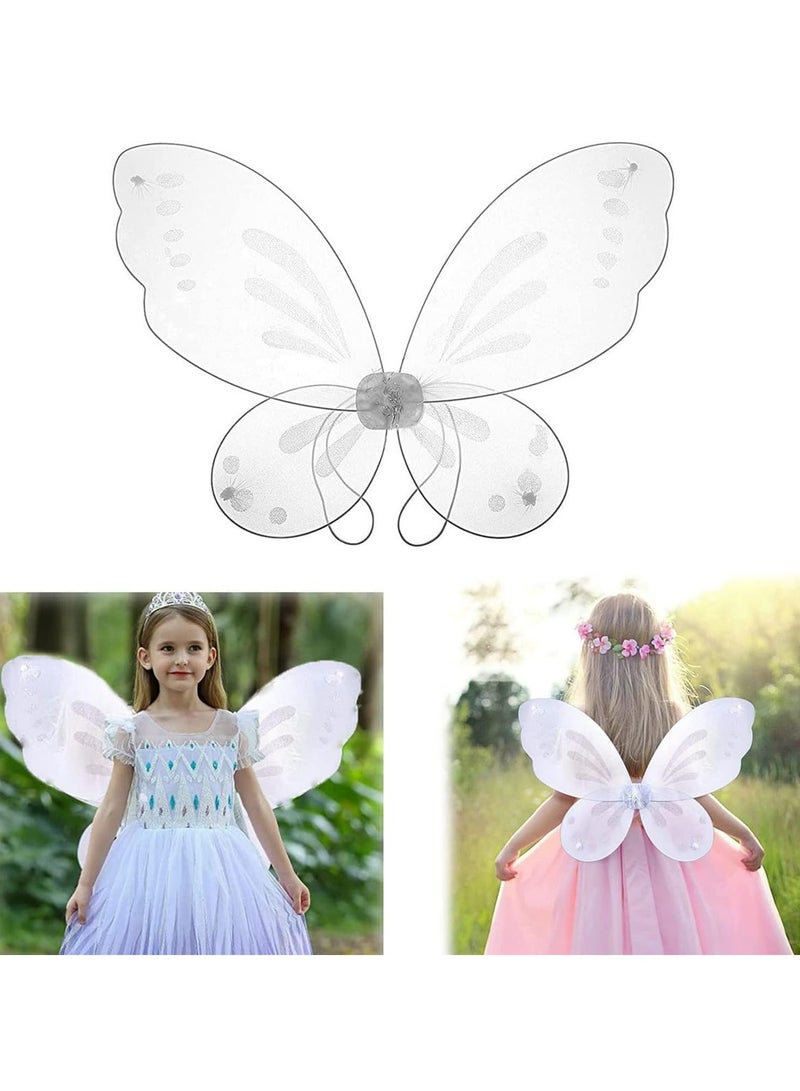 CMGTYYD Fairy Wings for Girls, Butterfly Fairy Wings Party Dress Up, Angel Wings, Butterfly Wings for Girls Women Fairy Festival Rave Dress Up - Image 1