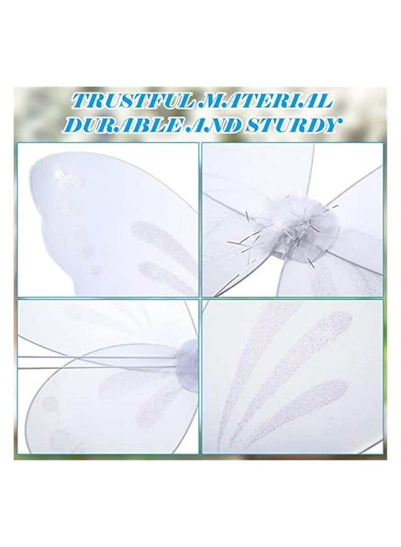 CMGTYYD Fairy Wings for Girls, Butterfly Fairy Wings Party Dress Up, Angel Wings, Butterfly Wings for Girls Women Fairy Festival Rave Dress Up - Image 3