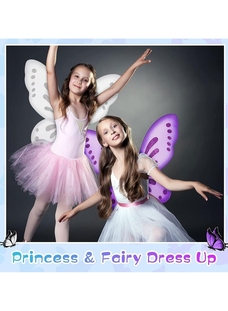CMGTYYD Fairy Wings for Girls, Butterfly Fairy Wings Party Dress Up, Angel Wings, Butterfly Wings for Girls Women Fairy Festival Rave Dress Up - Image 4