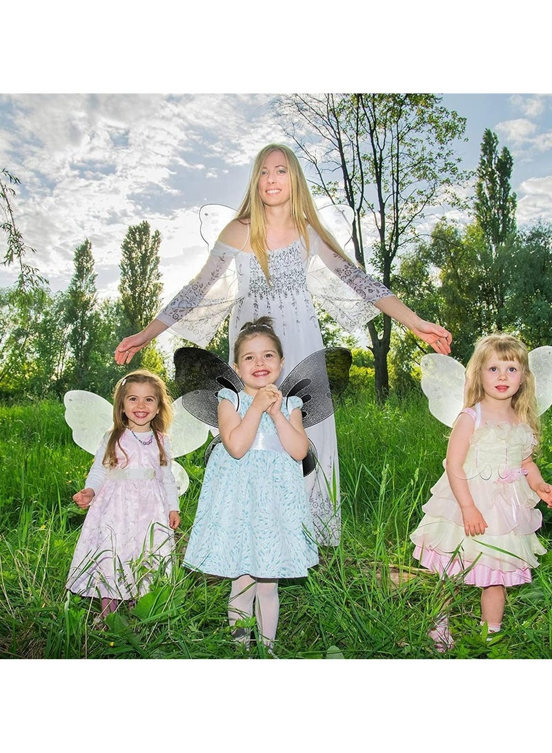 CMGTYYD Fairy Wings for Girls, Butterfly Fairy Wings Party Dress Up, Angel Wings, Butterfly Wings for Girls Women Fairy Festival Rave Dress Up - Image 5