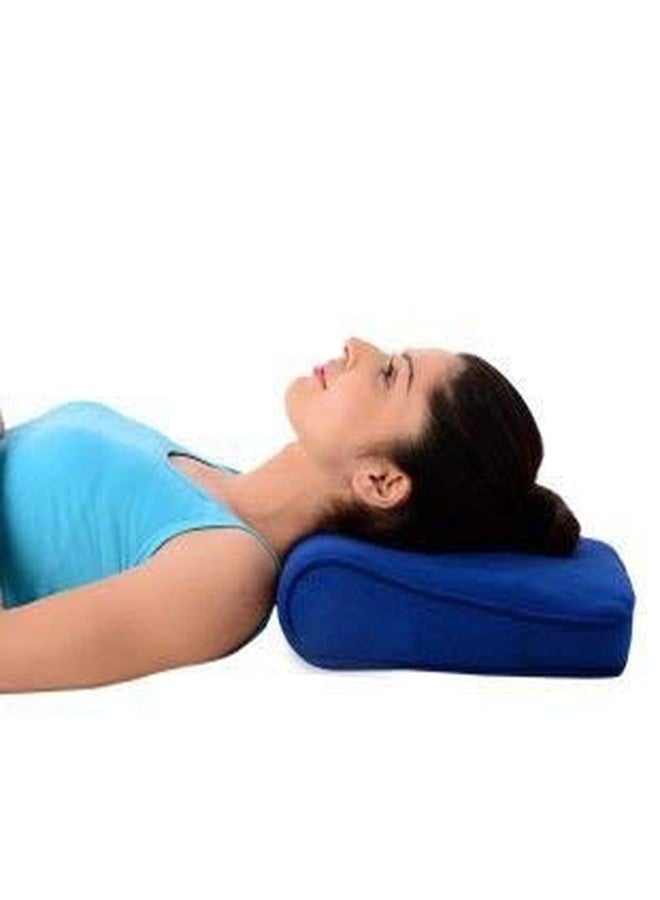 Medtrix Cervical Pillow spondylosis Neck Pain Support Neck Support (Blue)