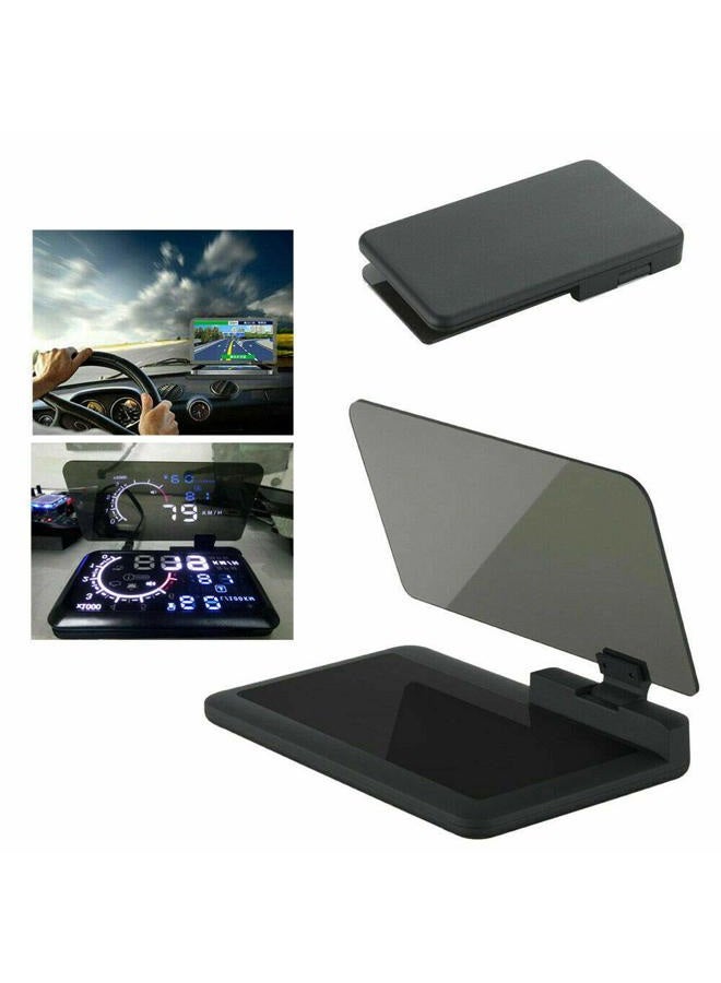 MACHSWON 6" Screen Universal Car HUD Head Up Display Projector Phone Navigation GPS Holder - Image 1
