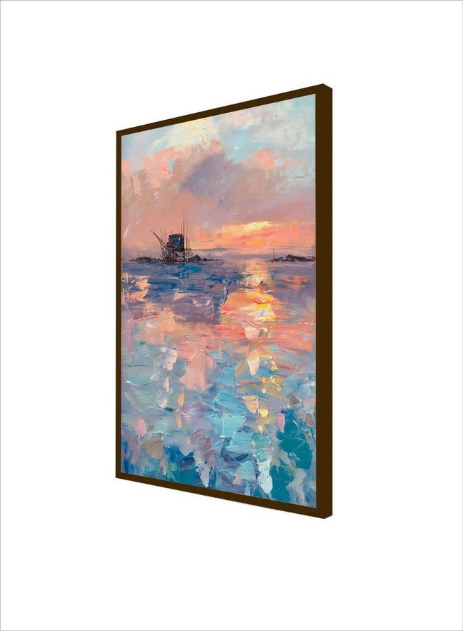 Artsense Painting for wall decoration Abstract wall painting for living room big size painting for home decoration with frame-Multicolor/30x40 inches/(76x101 cm) - Image 4