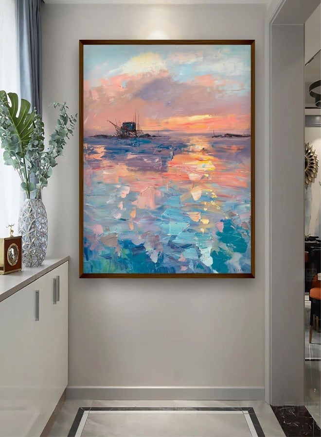 Artsense Painting for wall decoration Abstract wall painting for living room big size painting for home decoration with frame-Multicolor/30x40 inches/(76x101 cm) - Image 1