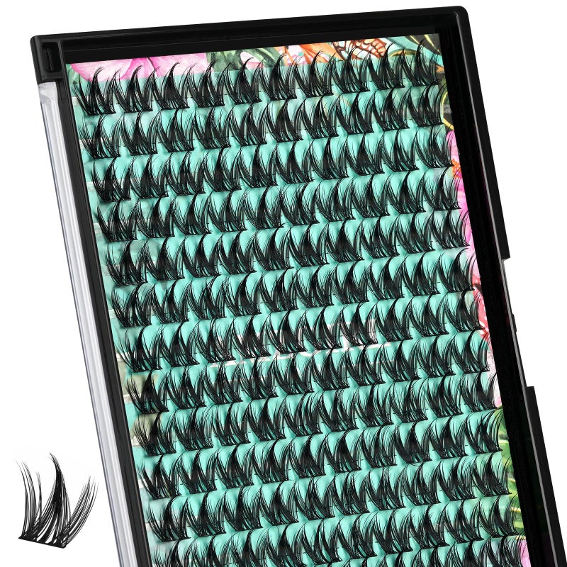 AMZGIRL LASH Lash Clusters Manga 140Pcs Eyelash Cluster Wet Look UltraThin Lash Band Eyelashes Extensions Spiky Anime Wide Span LashesPuppyC10mm - Image 2
