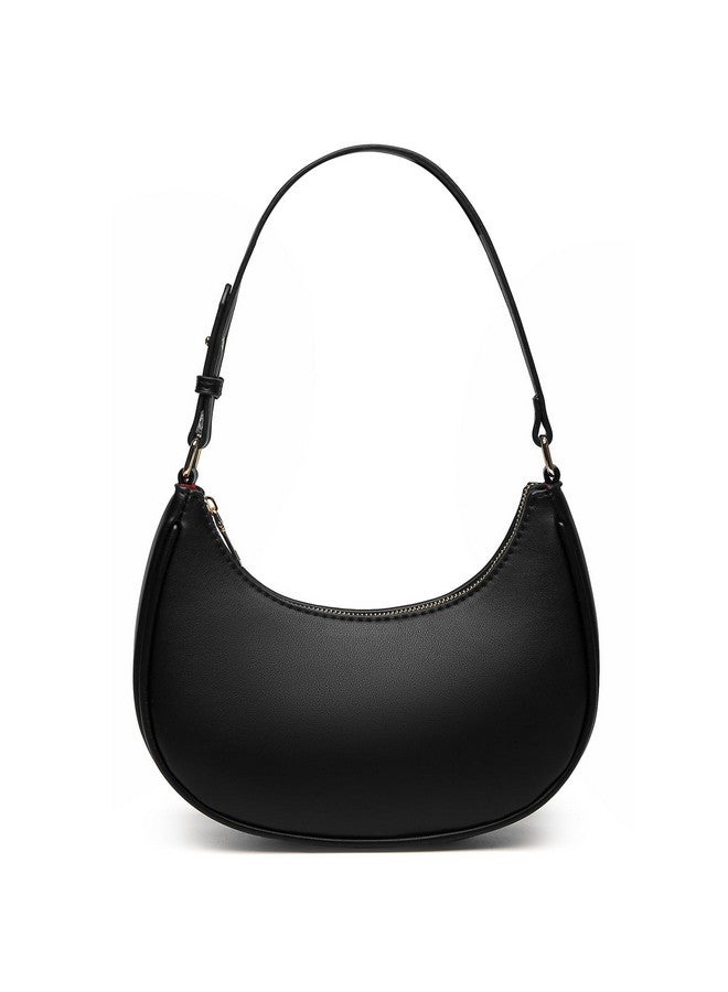 Barabum Retro Classic Clutch Shoulder Tote Handbag With Zipper Closure For Women (6-Black) - Image 1