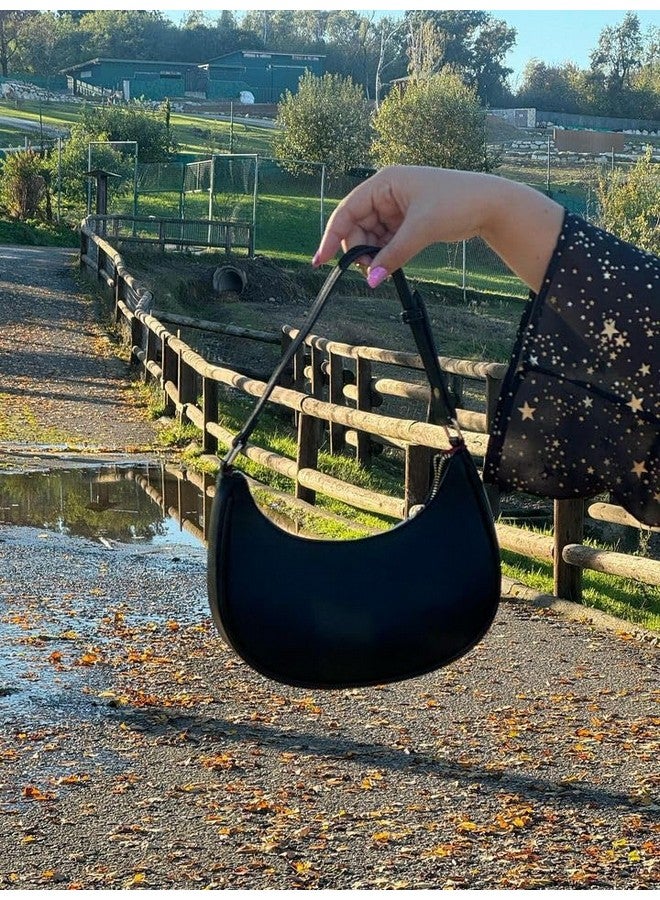 Barabum Retro Classic Clutch Shoulder Tote Handbag With Zipper Closure For Women (6-Black) - Image 3