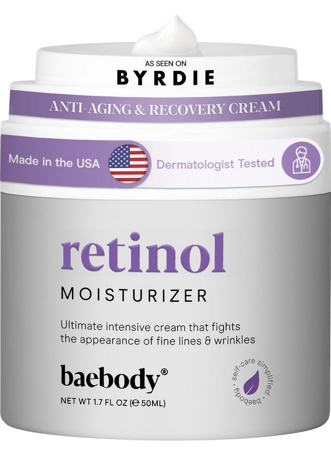 Baebody - Baebody Made in USA Retinol Cream for Face - Anti Aging Face Cream - Day & Night Anti Wrinkle Cream for Women & Men, Jojoba Oil and Vitamin E, 1.7 Oz - Beauty Gifts for Women - Image 1