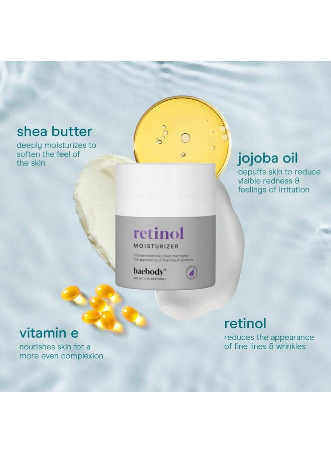 Baebody - Baebody Made in USA Retinol Cream for Face - Anti Aging Face Cream - Day & Night Anti Wrinkle Cream for Women & Men, Jojoba Oil and Vitamin E, 1.7 Oz - Beauty Gifts for Women - Image 1