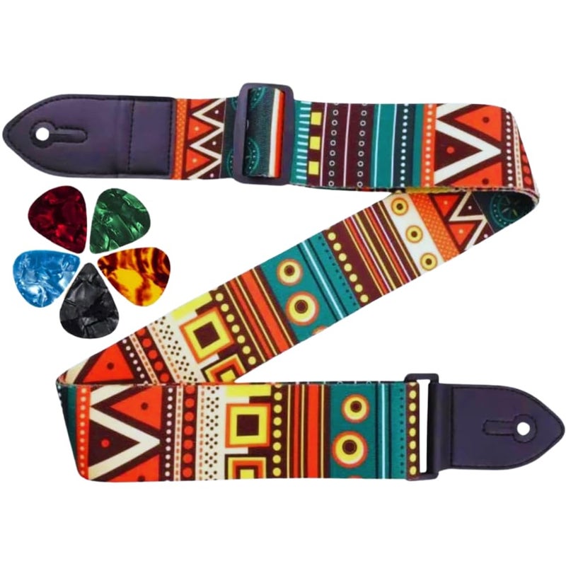 Mocking Bird Guitar Strap for Acoustic Adjustable Buckle Electric Guitar Strap Polyester Guitar Belt For Acoustic/Bass/Electric Guitars - Image 1