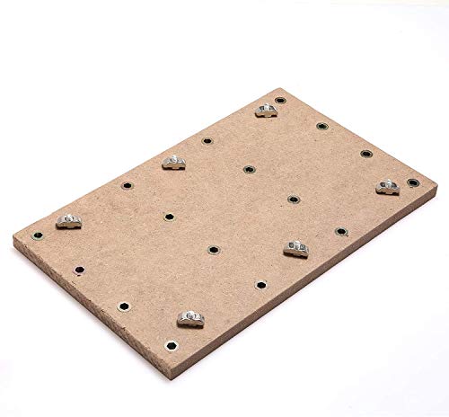 Genmitsu CNC MDF Spoilboard Table for 3018 CNC Router Machine, 30 x 18 x 1.2cm (11-4/5''x 7''x 1/2''), M6 Holes (6mm), Screws and Nuts Included - Image 1