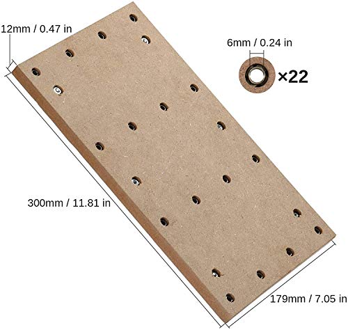 Genmitsu CNC MDF Spoilboard Table for 3018 CNC Router Machine, 30 x 18 x 1.2cm (11-4/5''x 7''x 1/2''), M6 Holes (6mm), Screws and Nuts Included - Image 2