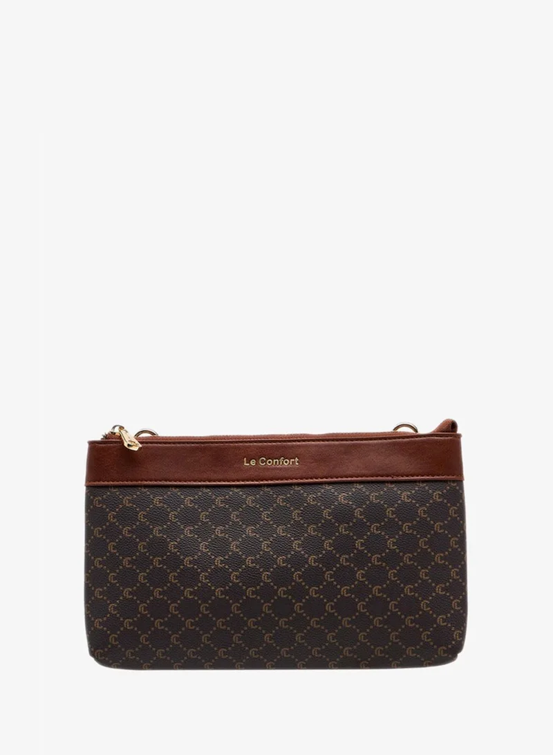 Le Confort  Women Monogram Print Tote Bag with Clutch and Pouch for Women | Best Price UAE
