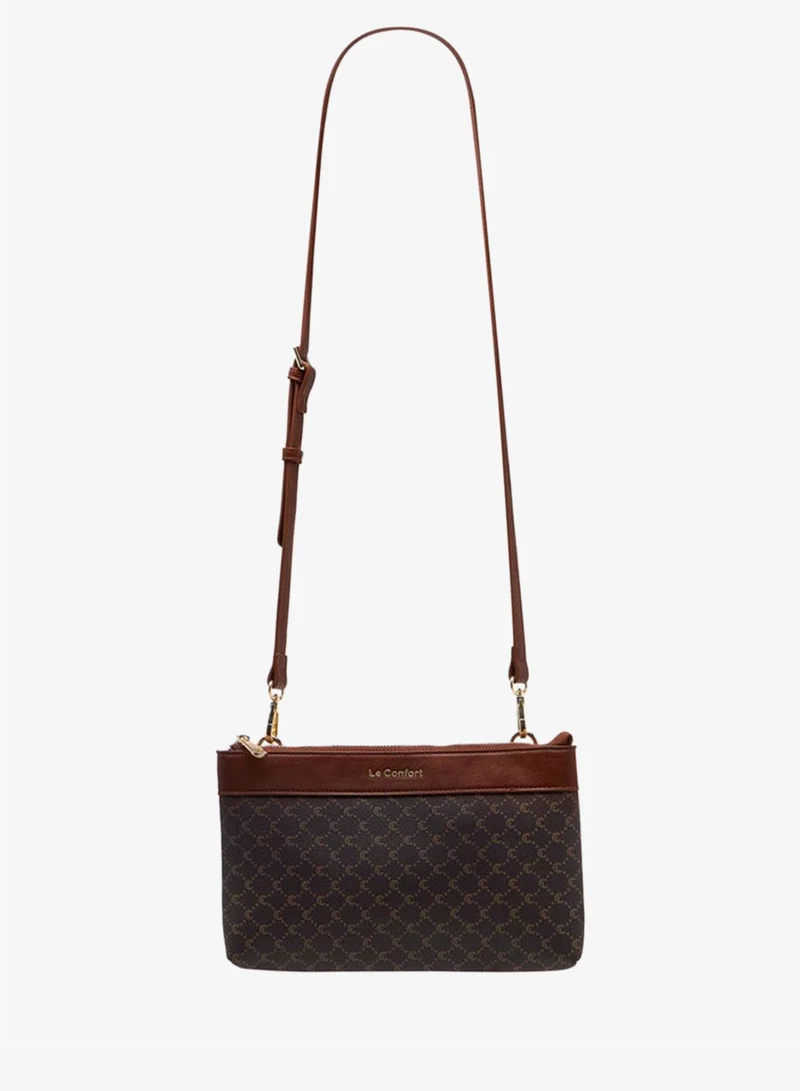 Le Confort  Women Monogram Print Tote Bag with Clutch and Pouch for Women | Best Price UAE