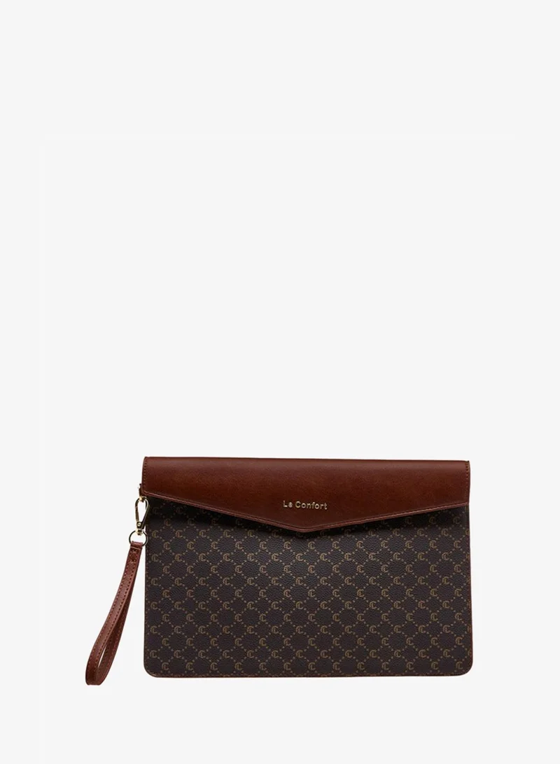 Le Confort  Women Monogram Print Tote Bag with Clutch and Pouch for Women | Best Price UAE