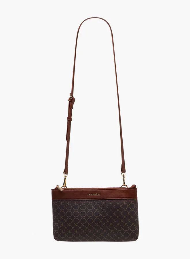 Le Confort  Women Monogram Print Tote Bag with Clutch and Pouch for Women | Best Price UAE