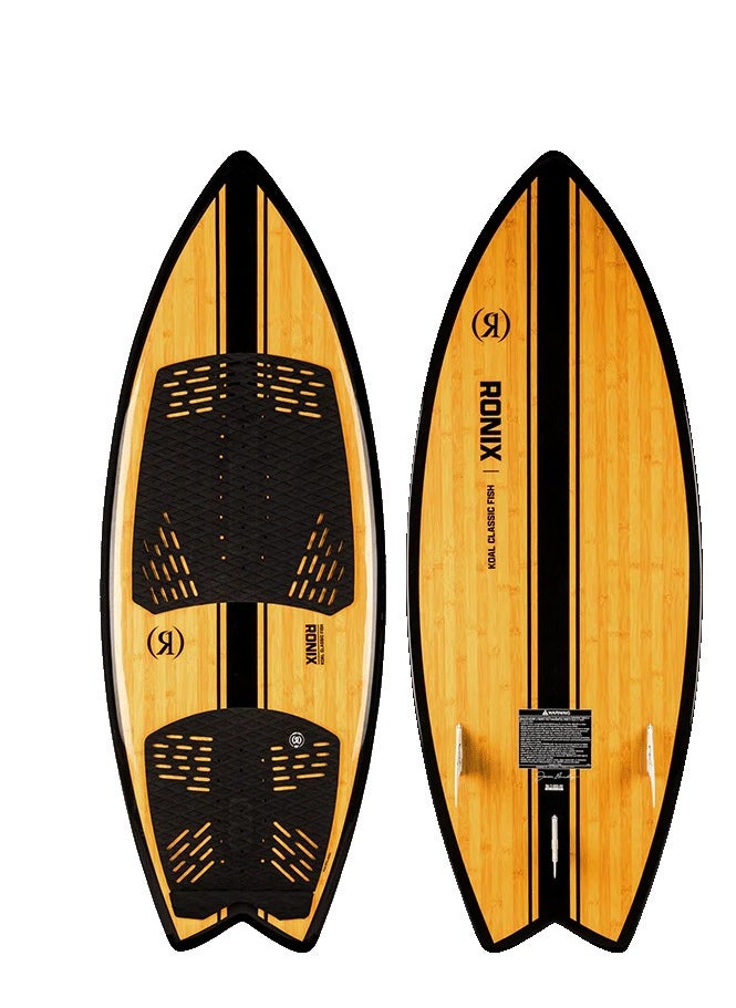 RONIX RONIX WAKESURF 2025 - Koal Classic - Fish - Glossy Black / Bamboo  - Image 1