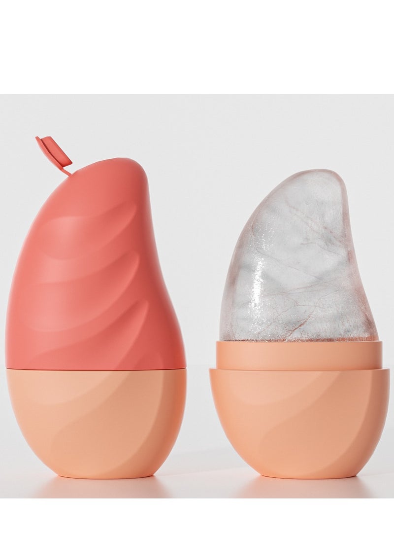 New Pink Mango Facial Ice Roller. The Mango-Shaped Design Is Not Likely To Fall Off And Is More Aesthetically Pleasing. It Is a Beauty Facial Massage Tool, An Eye-Cooling Ice Block, And a Must-Have Skincare Product For Reducing Wrinkles And Puffiness. The Silicone Facial Ice Block Roller Is Suitable For Eye And Neck Massage, Can Remove Dark Circles, Shrink Pores, And Is a Beauty Skincare Product. It Is a Kitchen Tool. It Has Natural Moisturizing And Skincare Effects, Can Eliminate Eye Bags, Relieve Headaches, And Is a Reusable Massage Silicone Ice Mold. - Image 1