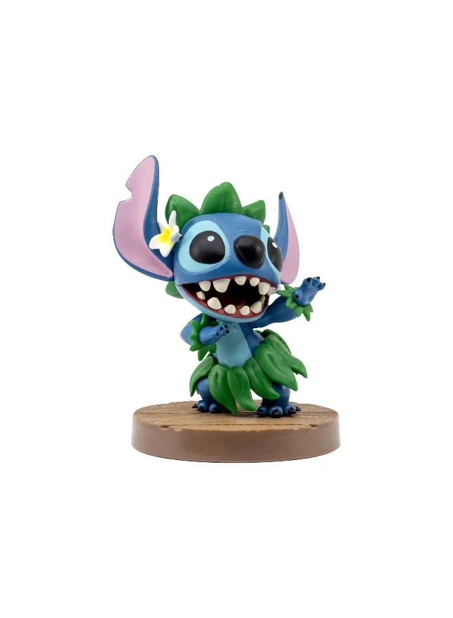 ديزني Lilo & Stitch Fun Series 2 with Window Box - Hula Hula Stitch | Collectible Figure | Stitch Figurine | Display Figure | Perfect Gift for Collectors and Kids
