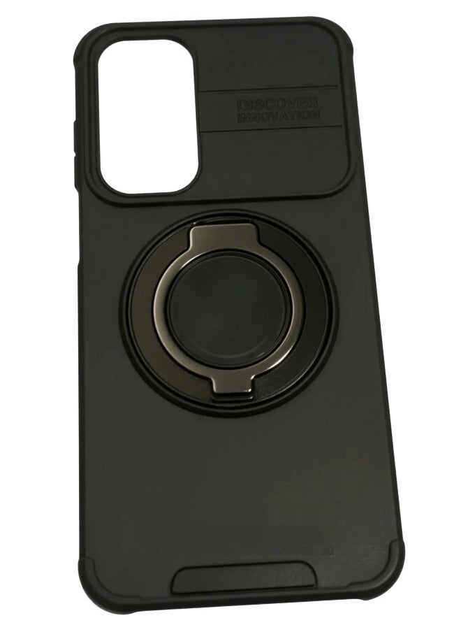 For Samsung Galaxy A16 Cover,Samsung A16 Case [360° Rotate Ring Stand] Heavy Duty Protective Shockproof Phone Case for Samsung A16 Cover-Black