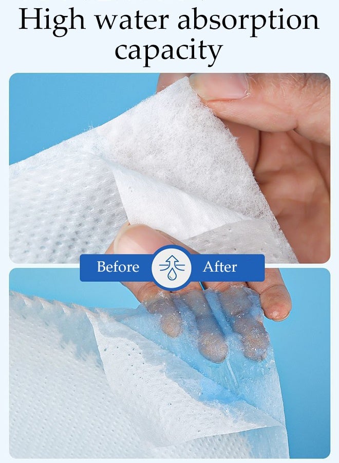 DUNISO 2 Pack Pet Training Pads，Disposable Urine Pads，Super Absorbent Pee Pads for Dogs，Leak Proof，Quick Drying，Suitable for All Pets to Use,100 Pieces，25*30cm - Image 5