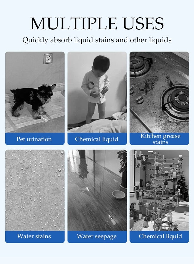 DUNISO 2 Pack Pet Training Pads，Disposable Urine Pads，Super Absorbent Pee Pads for Dogs，Leak Proof，Quick Drying，Suitable for All Pets to Use,100 Pieces，25*30cm - Image 3