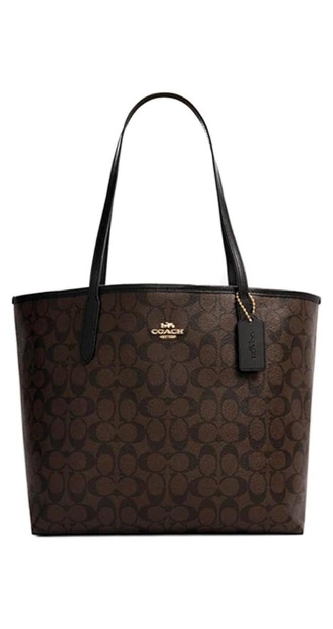 coachoutlet COACH City Tote Bag In Signature Canvas - Image 1