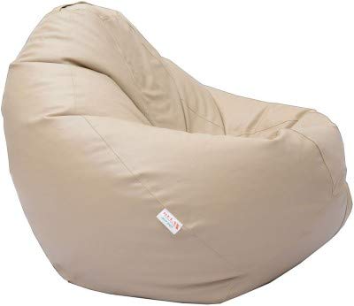Relax Comfort Bean Bags Beige Color Filled with Beans for Great Style and Comfort XXXL - Image 1
