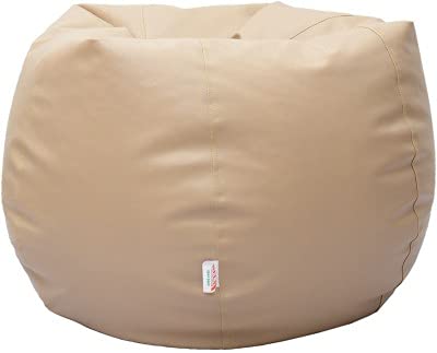 Relax Comfort Bean Bags Beige Color Filled with Beans for Great Style and Comfort XXXL - Image 3