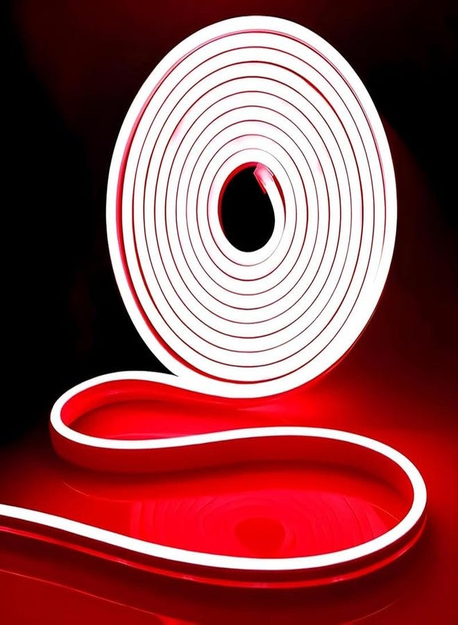 BUDWILL 5-Meter Red Neon Light Strip with 600 LEDs and 12V Adapter – Ideal for Wall Decorations, Parties, Celebrations, Bars, and Custom Neon Displays (Pack of 1) - Image 1